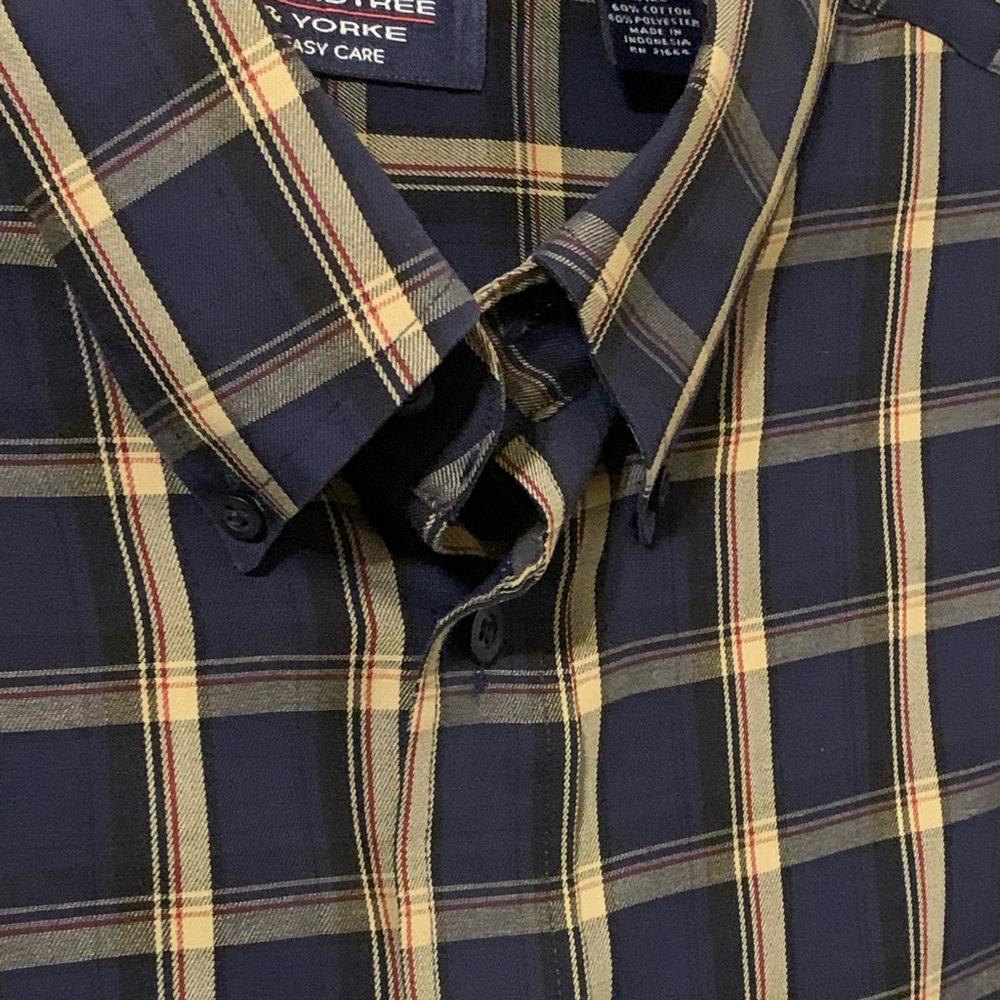 Roundtree and Yorke Button Down Men’s Shirt, Size: 2XLT - Picture 8 of 14